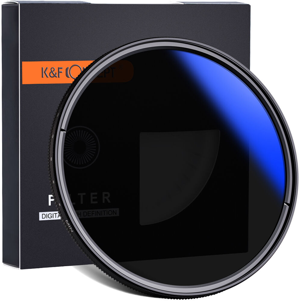 K&F Concept 49mm ND2-ND400 Blue Multi-Coated Variable ND Filter KF01.1398 - 1